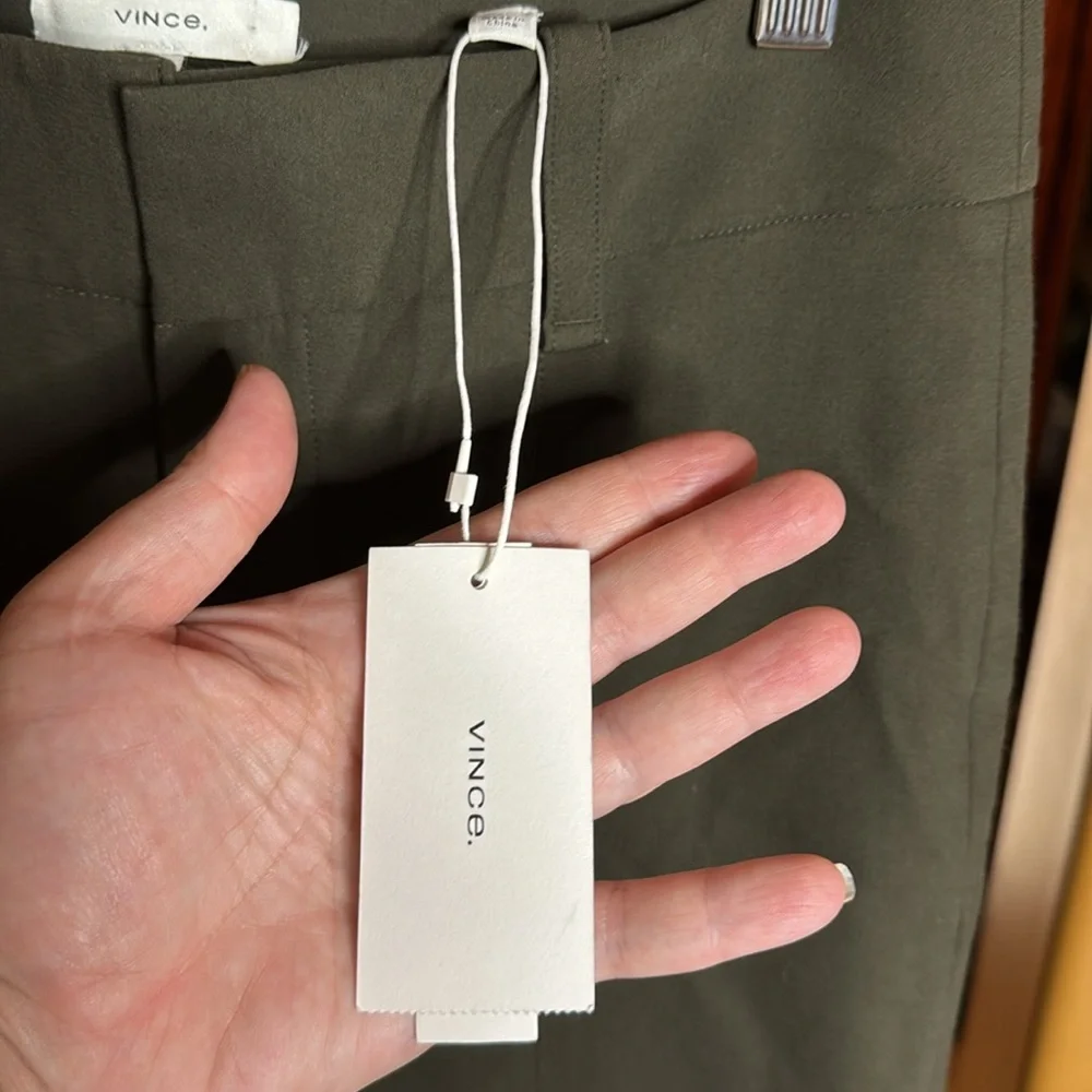 NWT Vince Women's High Waist Cigarette Pant Dark Pine Size 6 - Picture 6 of 11